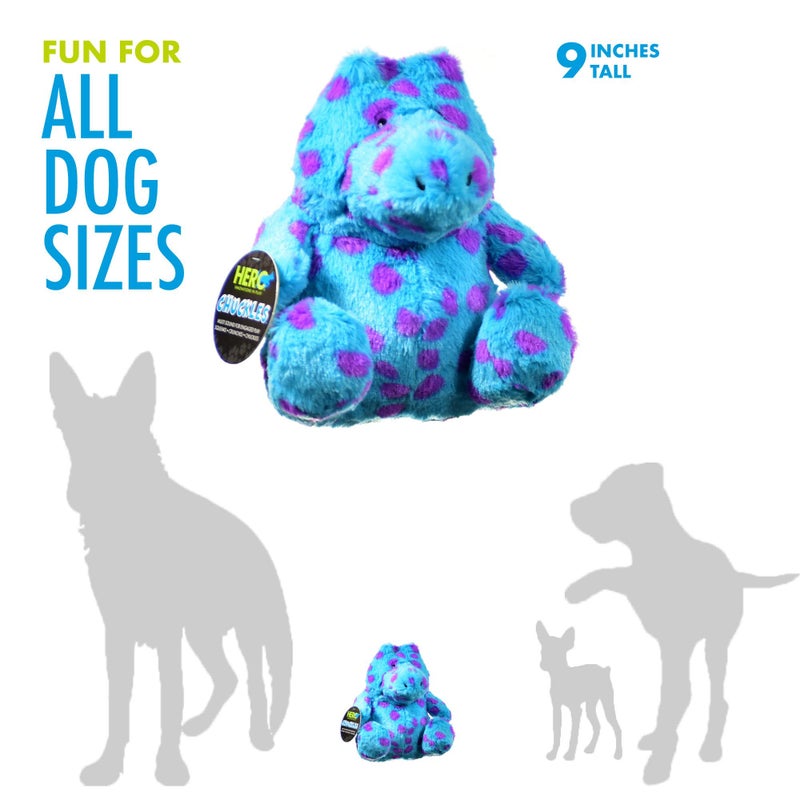Hero - Chuckles Hippo Plush Dog Toy - Dog Squeaky Toys - Durable Stuffed Animal with 3 in 1 Squeaker - Image 3